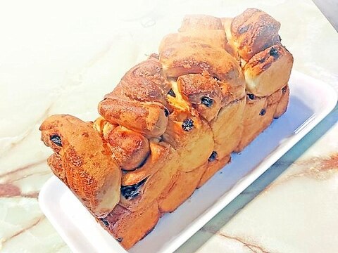 パウンド型で!シナモン&レーズン ジャンブルローフ